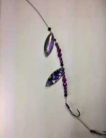 Iris Double Blade Wire Harness with Shattered Glass backing
