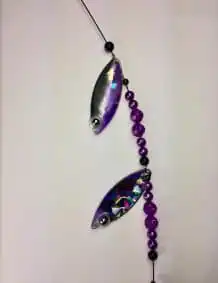 Iris Double Blade Wire Harness with Shattered Glass backing