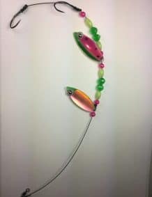 Watermelon Glow Double Blade Wire Harness with Copper backing