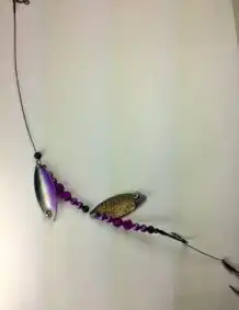 Iris Double Blade Wire Harness with Gold backing