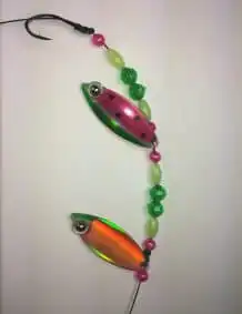 Watermelon Glow Double Blade Wire Harness with Copper backing