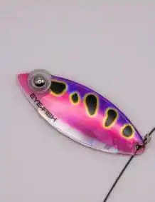 Glow Pink Frog Double Blade Wire Harness for fishing tackle and lures.