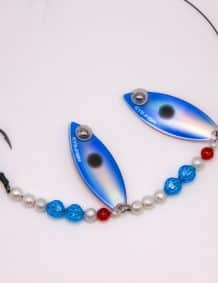 Quality fishing lure and hook with beads for freshwater and saltwater fishing.
