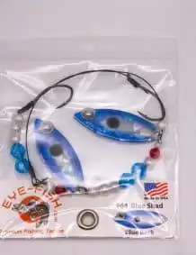 Premium Blue Shad Fishing Lure Set for Freshwater and Saltwater.