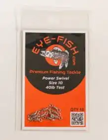Premium Fishing Tackle Power Swivel Size 10.