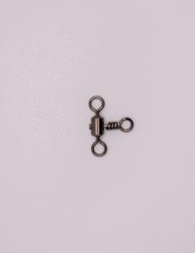 Quality fishing tackle swivel for smooth line rotation.