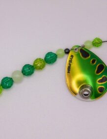 Green Frog Glow Single Blade Wire Harness with Gold Backing