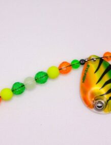 Fire Tiger Glow Single Blade Wire Harness with Copper Backing — front view