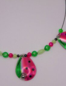 Watermelon Glow Double Blade Wire Harness with Copper Backing