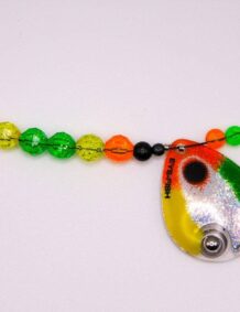Mixed Veggie Single Blade Wire Harness with Crushed Silver Backing